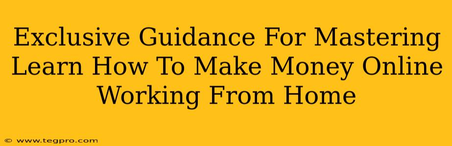 Exclusive Guidance For Mastering Learn How To Make Money Online Working From Home