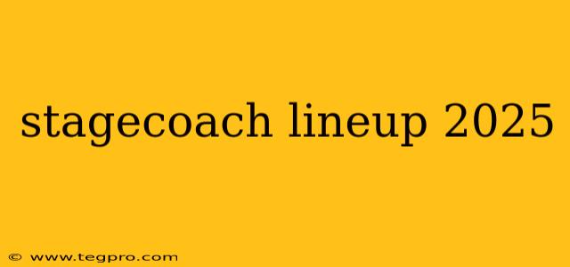 stagecoach lineup 2025